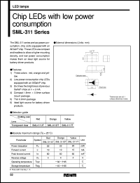 datasheet for SML-311YT by ROHM