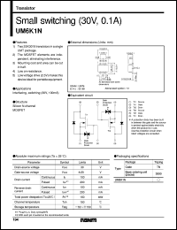 datasheet for UM6K1N by ROHM