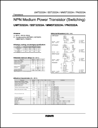 datasheet for UMT2222A by ROHM