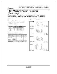 datasheet for UMT2907A by ROHM