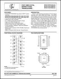 datasheet for IDT74FCT640CSO by Integrated Device Technology, Inc.