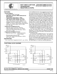 datasheet for IDT54FCT162646ETEB by Integrated Device Technology, Inc.