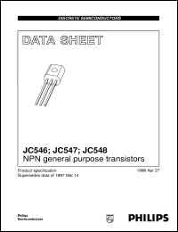 datasheet for JC546B by Philips Semiconductors