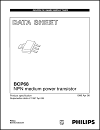 datasheet for BCP68 by Philips Semiconductors