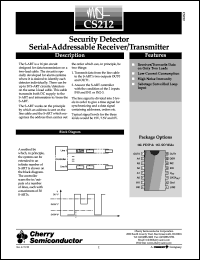 datasheet for CS212EN16 by Cherry Semiconductor