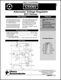 datasheet for CS3361YD14 by Cherry Semiconductor