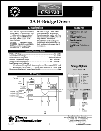 datasheet for CS3720XTHA7 by Cherry Semiconductor