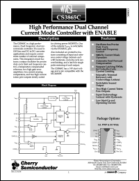 datasheet for CS3865CGDW16 by Cherry Semiconductor