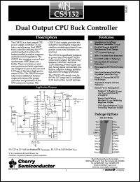 datasheet for CS5132GDW24 by Cherry Semiconductor