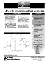 datasheet for CS5155GD16 by Cherry Semiconductor
