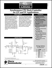 datasheet for CS51311GD14 by Cherry Semiconductor