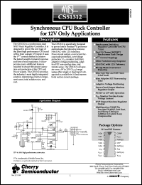 datasheet for CS51312GD16 by Cherry Semiconductor