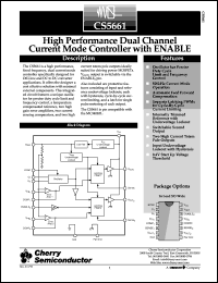 datasheet for CS5661EDW16 by Cherry Semiconductor