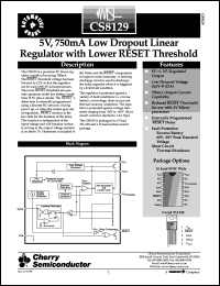datasheet for CS8129YDW16 by Cherry Semiconductor