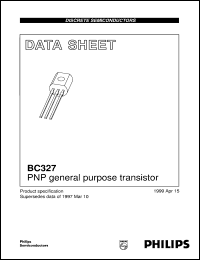 datasheet for BC327-16 by Philips Semiconductors