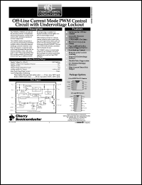 datasheet for CS3842AGD8 by Cherry Semiconductor