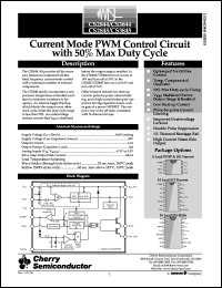 datasheet for CS2844LDR14 by Cherry Semiconductor