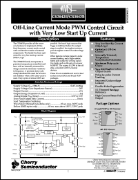 datasheet for CS3842BGD8 by Cherry Semiconductor