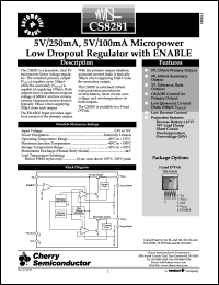 datasheet for CS8281YDP5 by Cherry Semiconductor