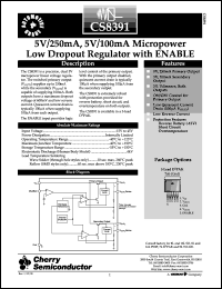 datasheet for CS8391YDP5 by Cherry Semiconductor