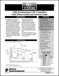 datasheet for CS5166 by Cherry Semiconductor