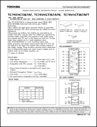 datasheet for TC74VHCT367AF by Toshiba