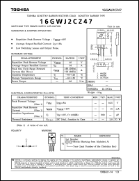 datasheet for 16GWJ2CZ47 by Toshiba