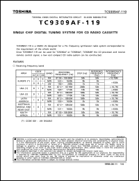 datasheet for TC9309AF-119 by Toshiba