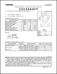 datasheet for 2SC5464FT by Toshiba