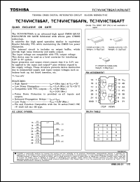 datasheet for TC74VHCT86AFN by Toshiba