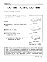 datasheet for TA2111N by Toshiba