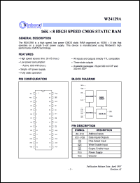 datasheet for W24129A-35 by Winbond Electronics