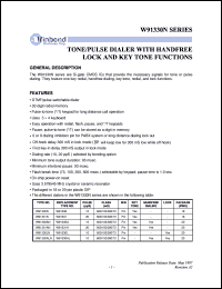 datasheet for W91330N by Winbond Electronics