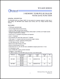 datasheet for W91462N by Winbond Electronics