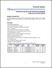 datasheet for W91511N by Winbond Electronics