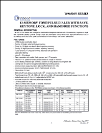 datasheet for W91531ALN by Winbond Electronics