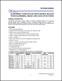 datasheet for W91590 by Winbond Electronics