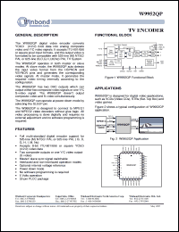 datasheet for W9952QP by Winbond Electronics