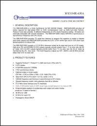 datasheet for W83194R-630A by Winbond Electronics