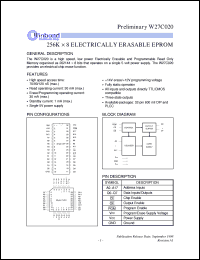 datasheet for W27C020P-70 by Winbond Electronics