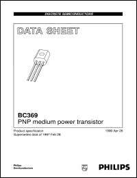 datasheet for BC369 by Philips Semiconductors