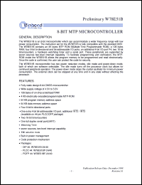 datasheet for W78E51BP-24 by Winbond Electronics