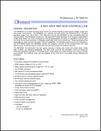 datasheet for W78IE54 by Winbond Electronics