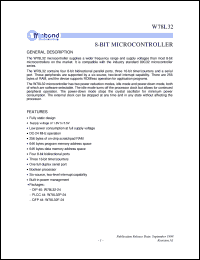 datasheet for W78L32-24 by Winbond Electronics