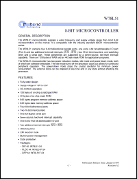 datasheet for W78L51-24 by Winbond Electronics