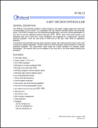 datasheet for W78L52-24 by Winbond Electronics