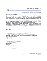 datasheet for W78LE58-24 by Winbond Electronics