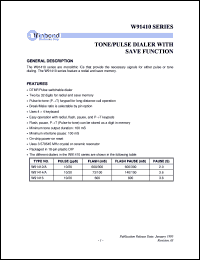 datasheet for W91412 by Winbond Electronics