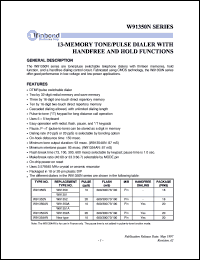 datasheet for W91350N by Winbond Electronics