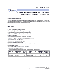 datasheet for W91360A by Winbond Electronics